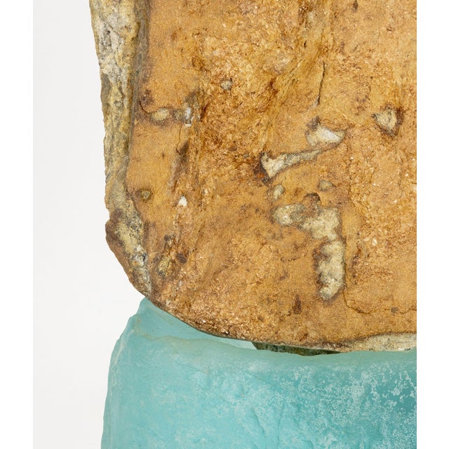 Thomas Scoon "Consort" Mixed Media Studio Art Glass and Granite Sculpture For Sale - Image 15 of 17