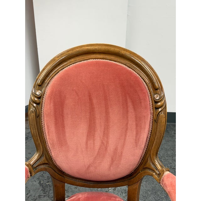 Wood Victorian Rococo Revival Armchair, Early 20th Century For Sale - Image 7 of 12
