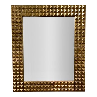 Arteriors Modern Giovanni Brass Clad Beveled Wall Mirror For Sale