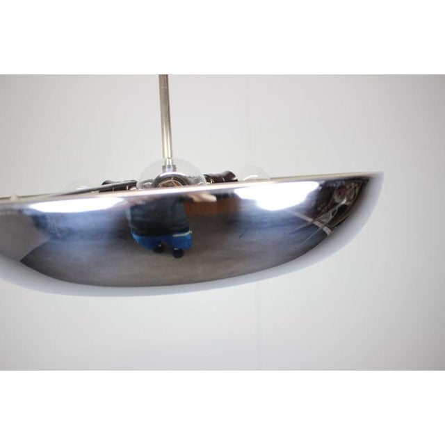 UFO Pendant Lamp by Josef Hurka for Napako, Former Czechoslovakia, 1930s For Sale - Image 9 of 14