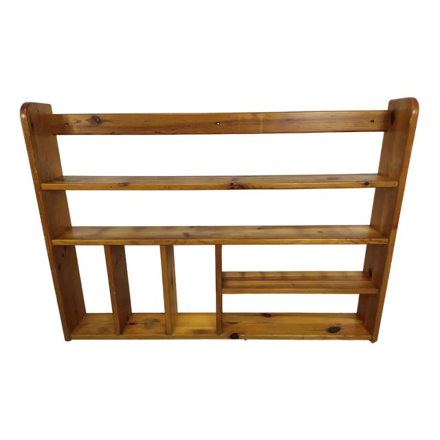 Pine Chalet Wall Shelf, 1970s For Sale