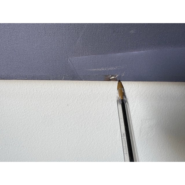 Large 1980s Postmodern Geometric Abstract Acrylic on Canvas Painting by Jack McVey For Sale - Image 11 of 12