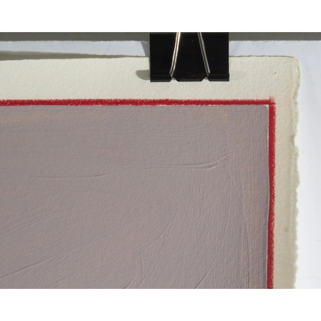 1980s Signed 1980s Abstract Mixed Media Paintingst Harry Hilson For Sale - Image 5 of 8