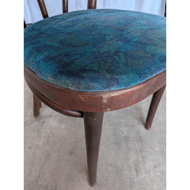 Vintage Bentwood Dining Chair with Upholstered Seat, 1970s For Sale - Image 10 of 14