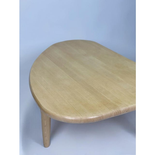 Scandinavian Coffee Table in Beech from Haslev, 1980s For Sale - Image 3 of 6