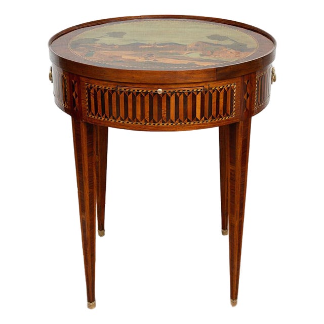 Antique Napoleon III Coffee Table in Fine Exotic Woods with Gilt Bronze Inlays, France, 19th Century For Sale