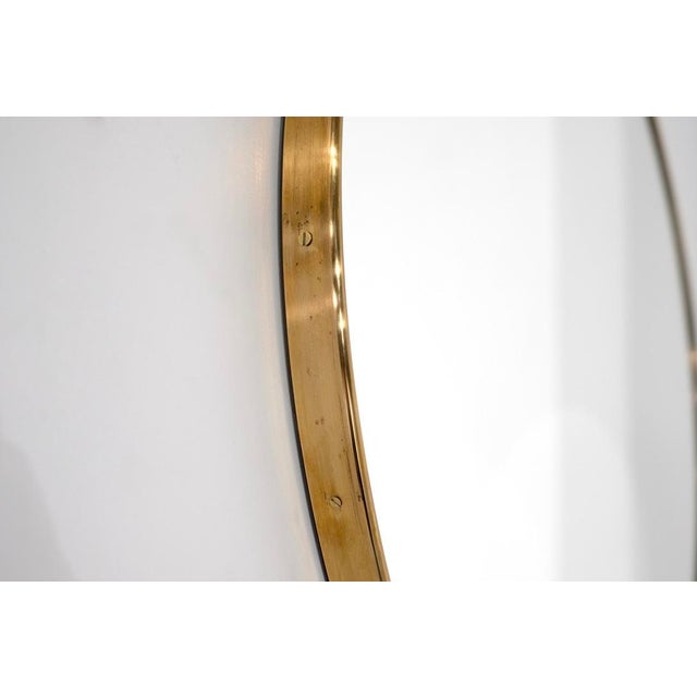1960s Vintage Italian Brass Mirror, 1960s For Sale - Image 5 of 13