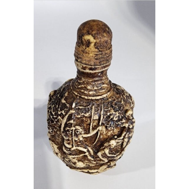 Rare, Antique Hand-Carved Chinese Snuff Bottle, Nude Women, Erotic Scenes For Sale - Image 4 of 6