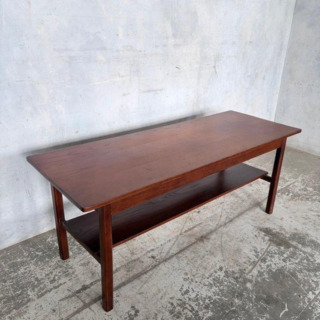 Mid-Century Teak Coffee Table with Undershelf Storage For Sale - Image 8 of 10