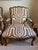 Pair of Exquisite Antique Louis XV Style Bergere Upholstered Arm Chairs For Sale - Image 4 of 16