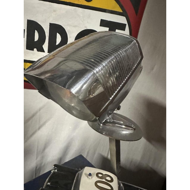 American Police Lamp with Retro Headlight, 1960s For Sale - Image 6 of 8