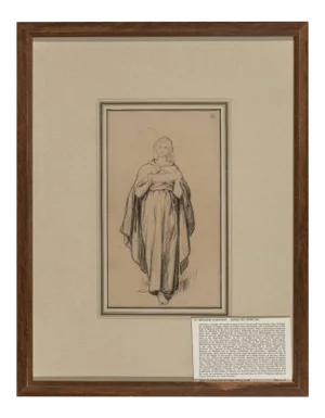 19th Century Italian School Bernardo Celentano Drawing on Paper