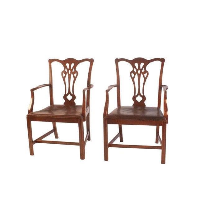 Set of 8 Chippendale Style Dining Chairs England C.1900 For Sale - Image 9 of 11