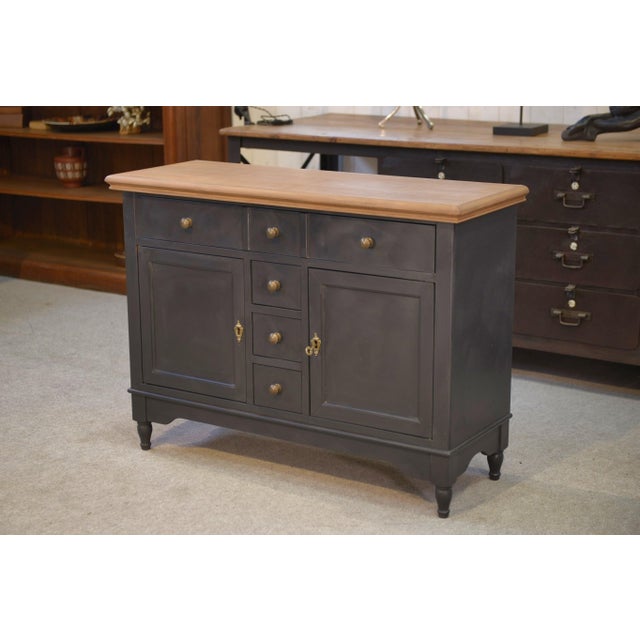 Small Cherrywood Sideboard, 1960s For Sale - Image 10 of 11