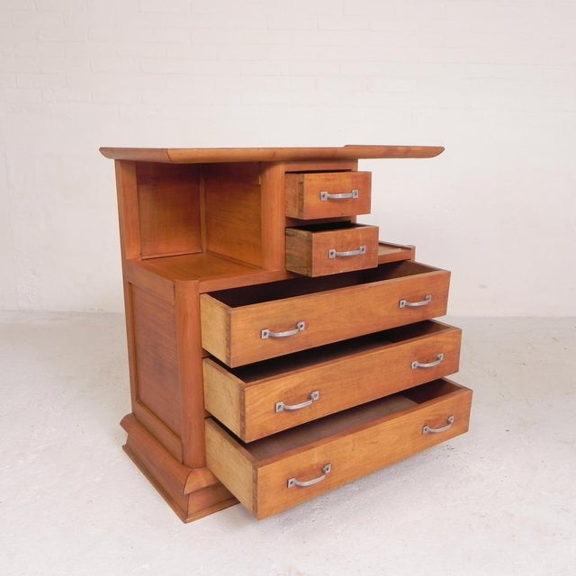 Small Art Deco Chest of 5 Drawers, 1930s For Sale - Image 9 of 18
