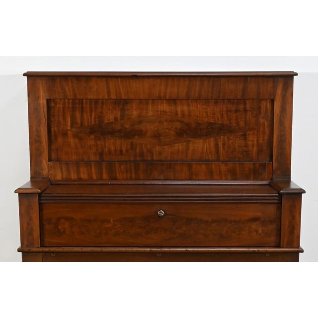 Antique Tiered Secretaire in Mahogany For Sale - Image 6 of 18
