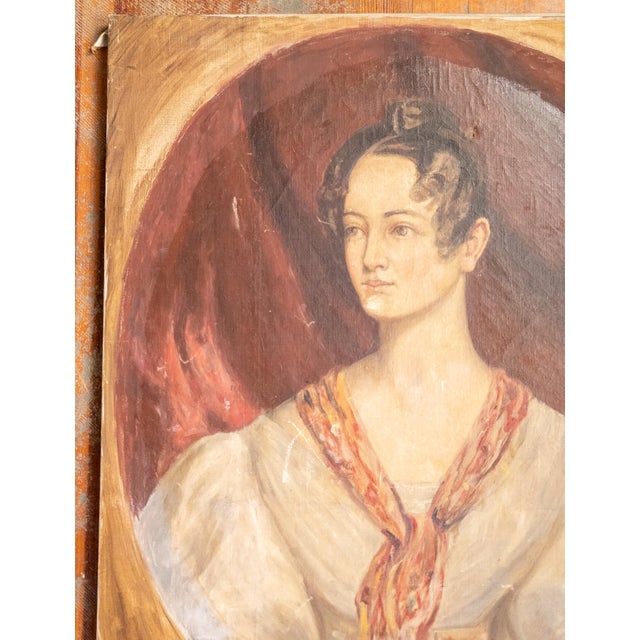 American 20th Century Portrait of a Lady in 19th Century Style For Sale - Image 3 of 12