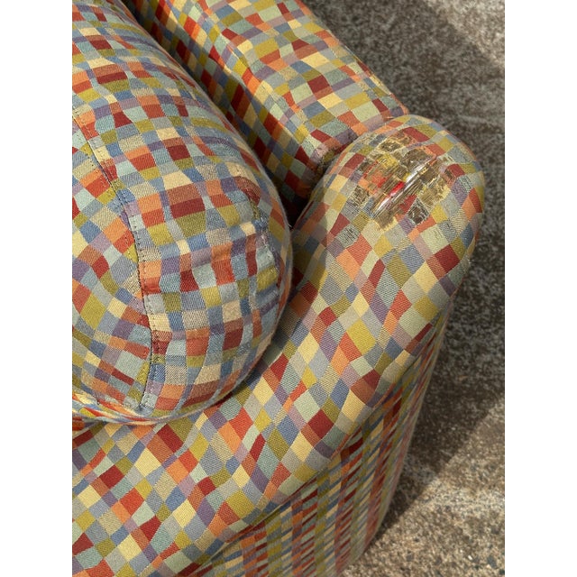 Vintage Thayer Coggin Sectional Sofa With Geometric Upholstery For Sale - Image 14 of 18