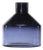 Blue Soda Lime Glass Bottle Vase 6"H For Sale
