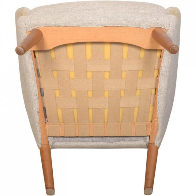 Papa Bear Chair in Grey Hallingdal Fabric by Hans J. Wegner, 1960s For Sale - Image 18 of 18