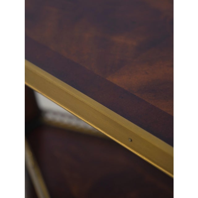 Theodore Alexander Mahogany 3-Tier Butler’s Side Table For Sale - Image 12 of 14