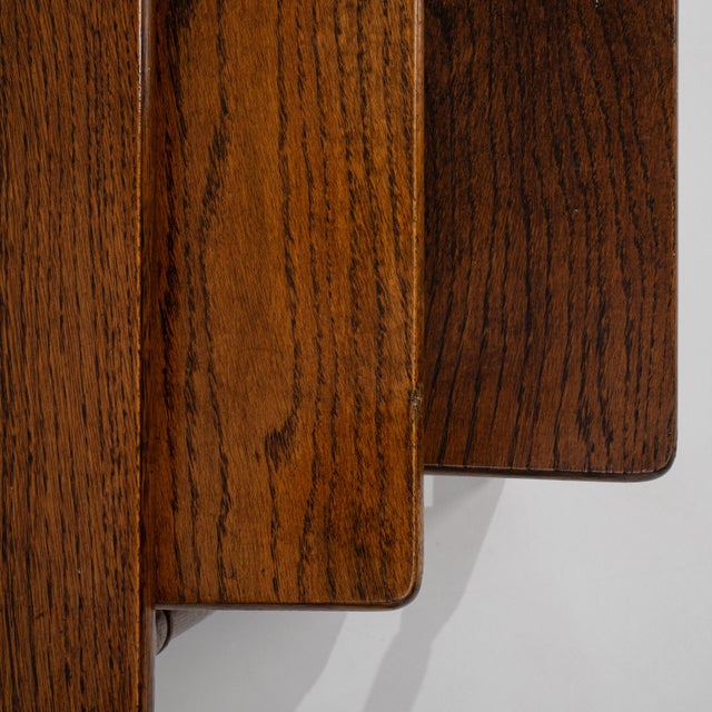 Late 20th Century Set of 3 French Oak Nesting Tables, Circa 1970 For Sale - Image 5 of 14