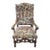 Ca 1890 Jacobean Needlepoint Arm Chair For Sale