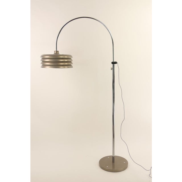 Height Adjustable Floor Lamp in Chrome from Borsfay, 1970s For Sale - Image 12 of 14