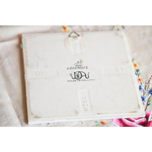 VTG George Washington's Mount Vernon Alexandria Va Home Ceramic Tile For Sale - Image 4 of 4