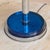 French Art Deco Chrome + Cobalt Glass Table Lamp, 1950s For Sale - Image 4 of 8