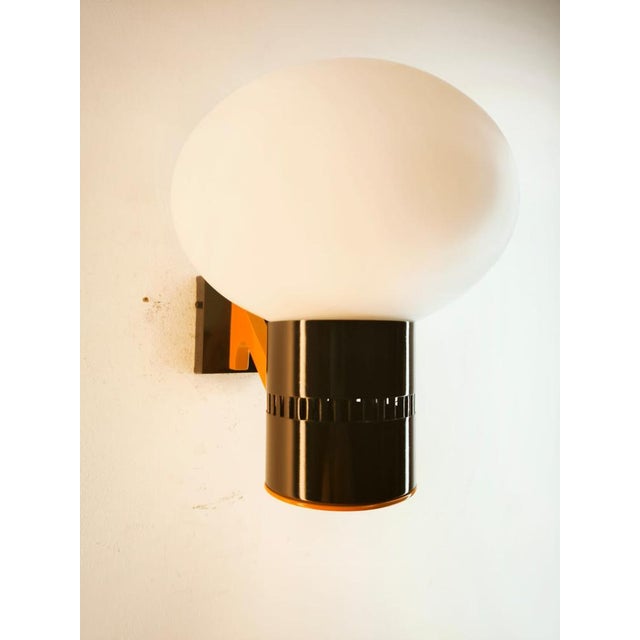 Space Age Wall Light with Oval Glass For Sale - Image 5 of 11