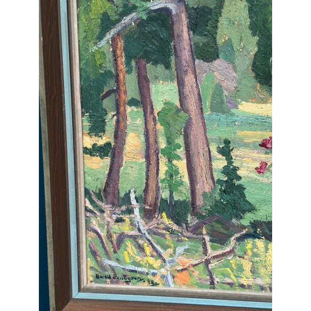 Bertil Lundgren, Forest, 1949, Oil on Panel, Framed For Sale - Image 14 of 18