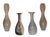 Murano Mezza Filigrana Art Glass White and White and Black Pin Stripe Swirl Vases- Set of 3 For Sale - Image 14 of 18