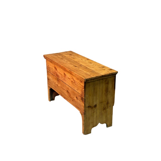 Rustic Antique Fir Chest, 1890s For Sale - Image 3 of 4