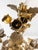19th Century Electrified Floral Poppy Flower Bronze Candelabra Table Lamp For Sale - Image 11 of 18