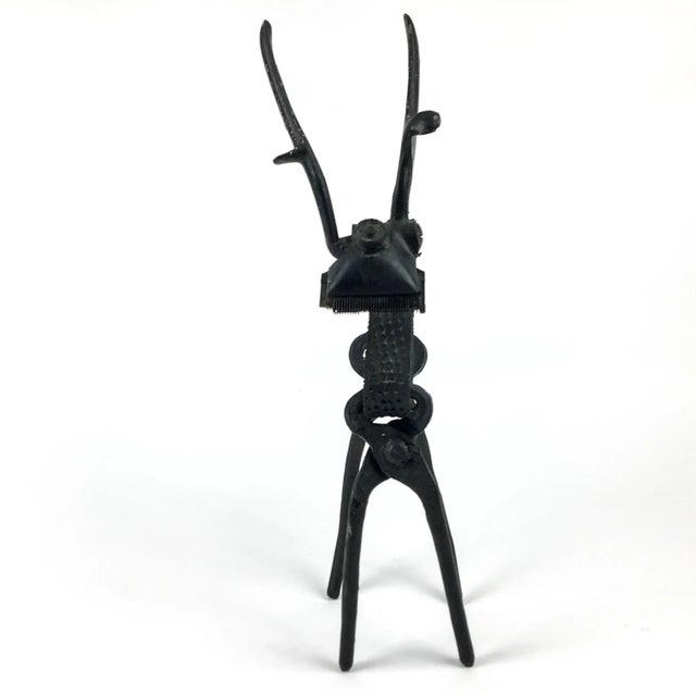 Artisan Vintage Metal Artwork Deer Sculpture Steampunk For Sale In Portland, ME - Image 6 of 13
