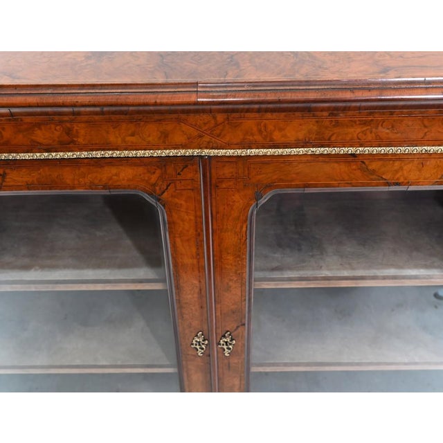 Victorian Pier Display Cabinet in Walnut, 1860s For Sale - Image 5 of 9