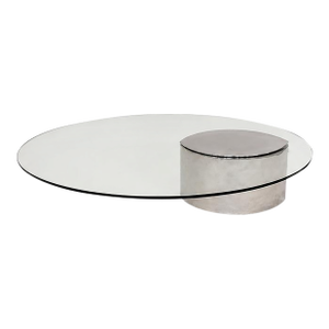 1970s Attributed to Cini Boeri Chromed Steel and Glass 'Lunario' Table