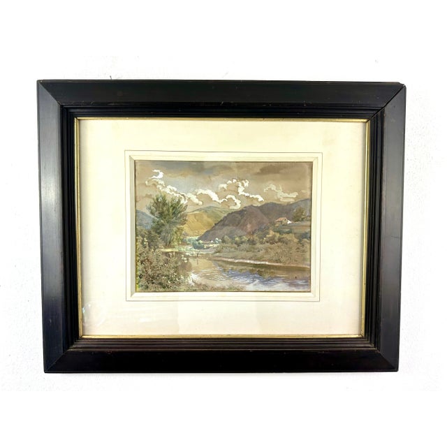 Jeanette Von Weymann, Composition, 1892, Watercolor For Sale - Image 9 of 9