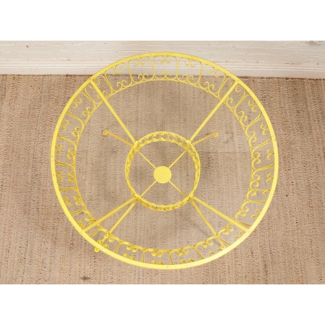 Yellow Styled After Arthur Umanoff Yellow Vintage Outdoor Table For Sale - Image 8 of 12