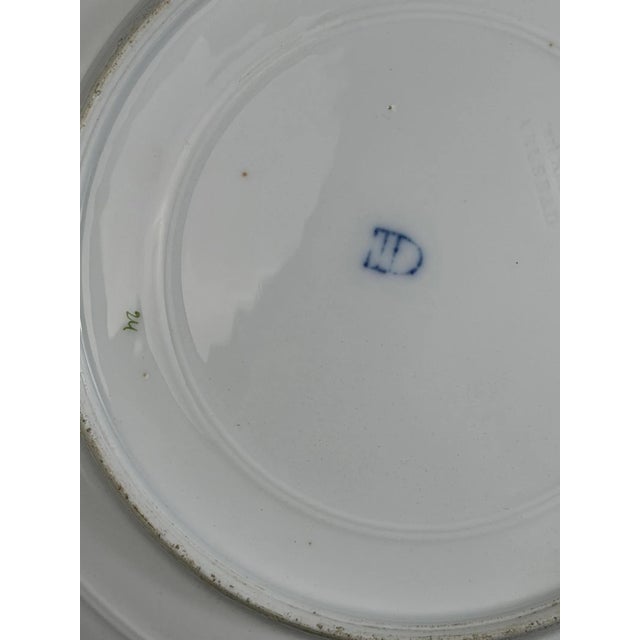 Large Royal Vienna Style Porcelain Portrait Plate in Gilt Metal Frame For Sale - Image 12 of 14