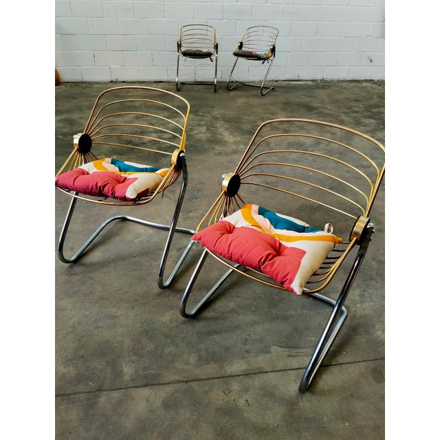 Beige Vintage Chairs by Gastone Rinaldi, 1970s, Set of 2 For Sale - Image 8 of 10