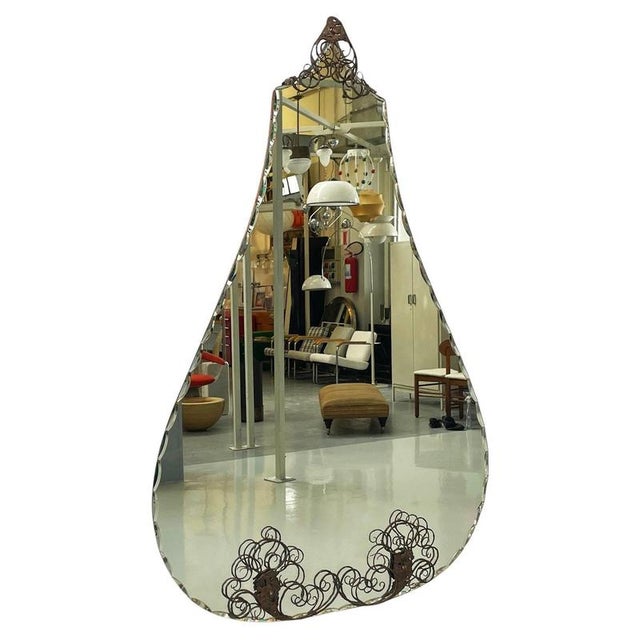 Mid-Century Modern Italian Wall Mirror, 1960s For Sale - Image 17 of 17