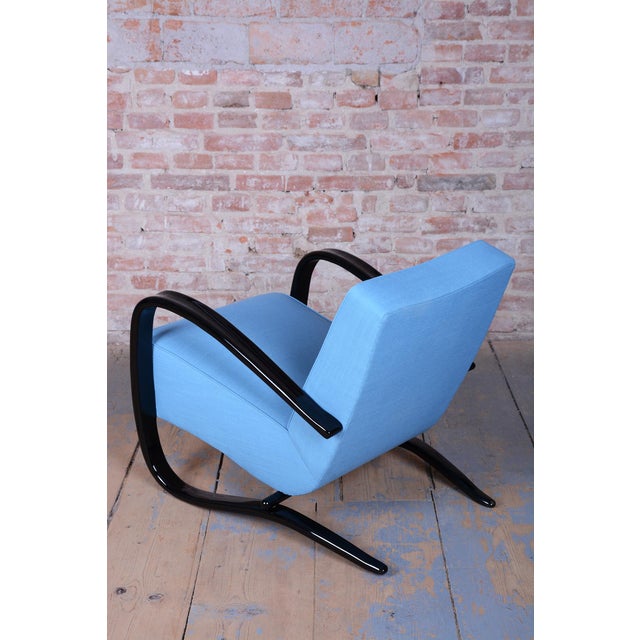 Czech Art Deco H-269 Lounge Chairs attributed to J. Halabala for Up Závody, 1930s, Set of 2 For Sale - Image 6 of 18