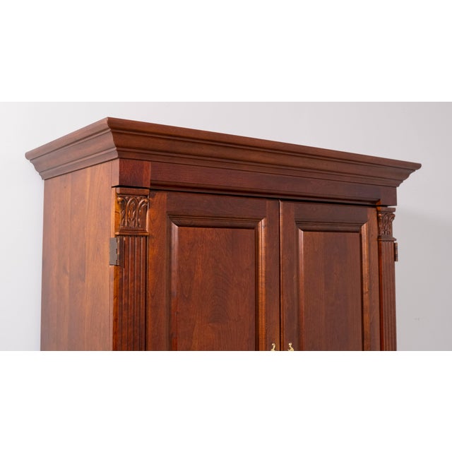 Brown Pennsylvania House Cherry Fitted Interior Bedroom Armoire For Sale - Image 8 of 18