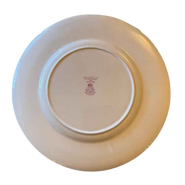 Royal Worcester Early 20th Century Set of Twelve Royal Worcester England Gilt Dinner Plates for r.h. Macy. New York For Sale - Image 4 of 8