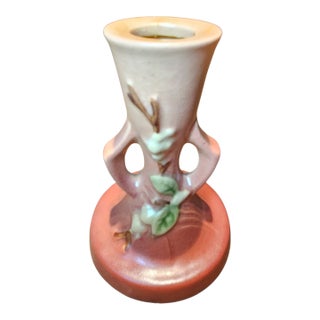Roseville Snowberry Single Candle Holder For Sale