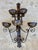Metal Pair of Big Spanish Hand-Forged Iron Wall Sconces, Mid-20th Century For Sale - Image 7 of 11