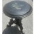 Mid 19th Century Mid 19th Century Black Stained Round Side/Entry Table With Stone Center For Sale - Image 5 of 12