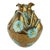 Midcentury Jw Co Hand Painted Gilt Vase For Sale